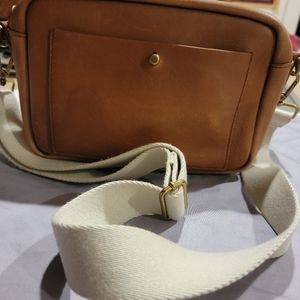 Madewell Brown Transport Camera Crossbody Leather Bag